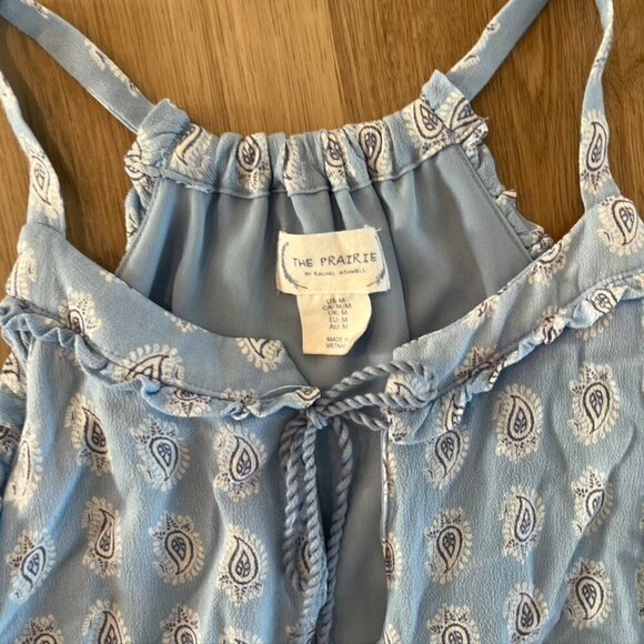 The Prairie Boho Rachel Ashwell Paisley Ruffle Hem Maxi Dress Medium - Picture 7 of 13